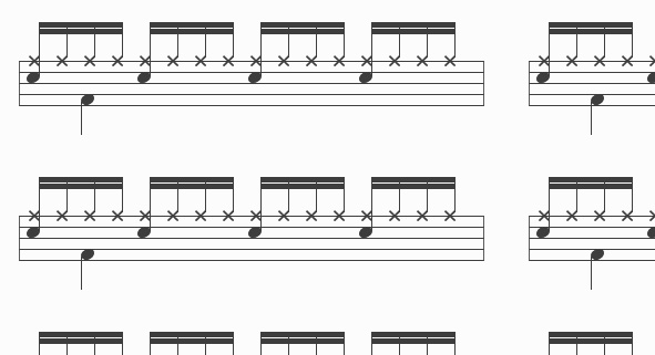 drum sheet music screenshot